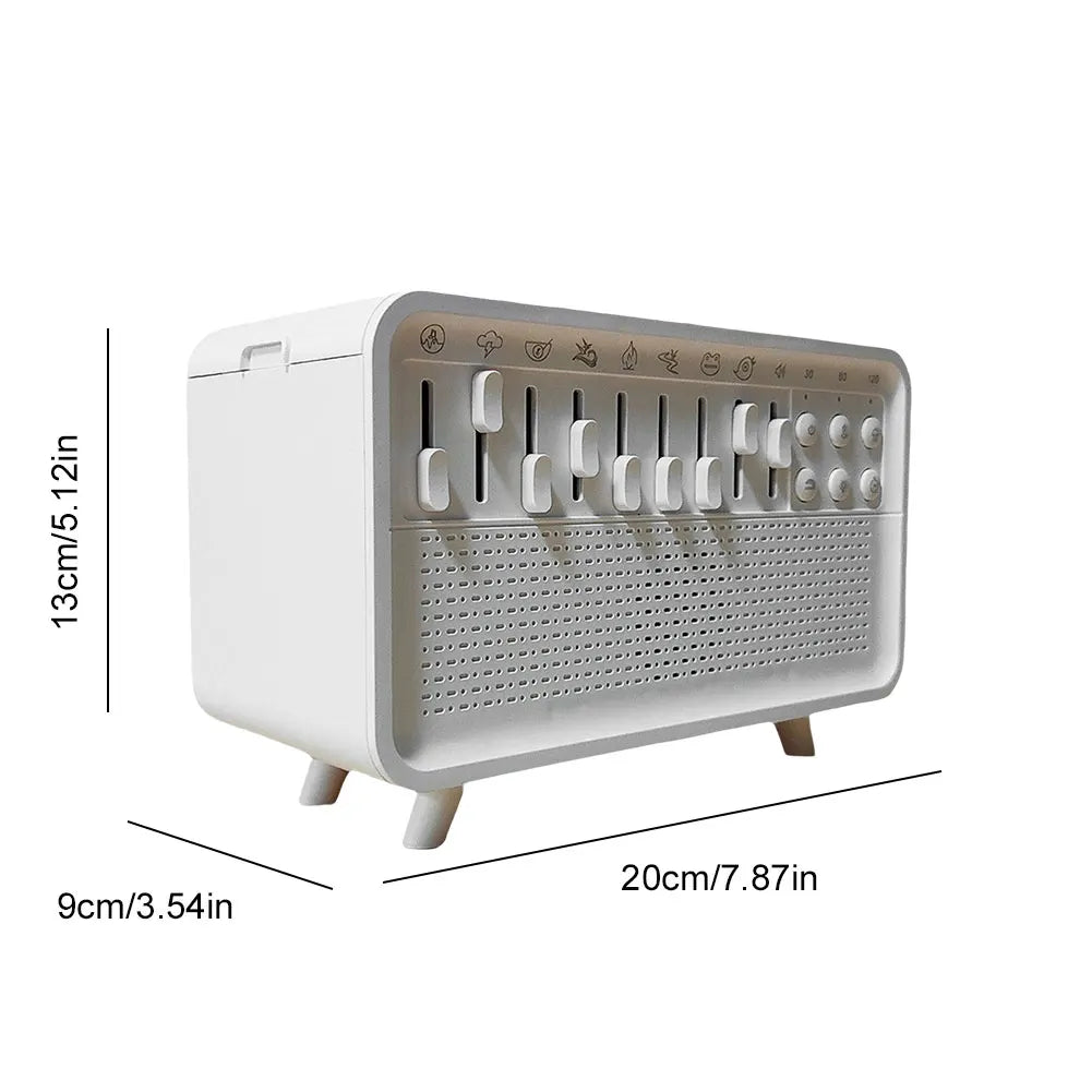 White Noise Sleep Sound Machine Essential Oil Diffuser with BT Speaker Night Light Aroma Diffuser for Adults Sleeping